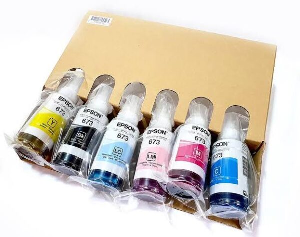 Epson 673 Original 6 Pcs Set Printer Ink Bottle Refill (Copy) - Image 3