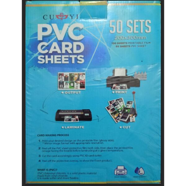 pvc id card sheet a4